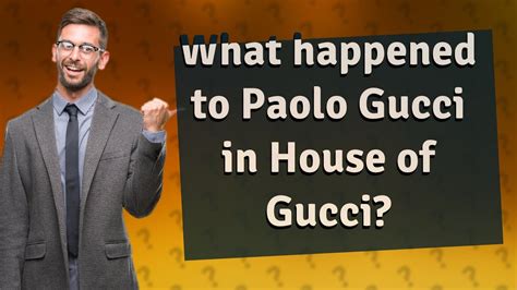 morte paolo gucci|what happened to paolo gucci.